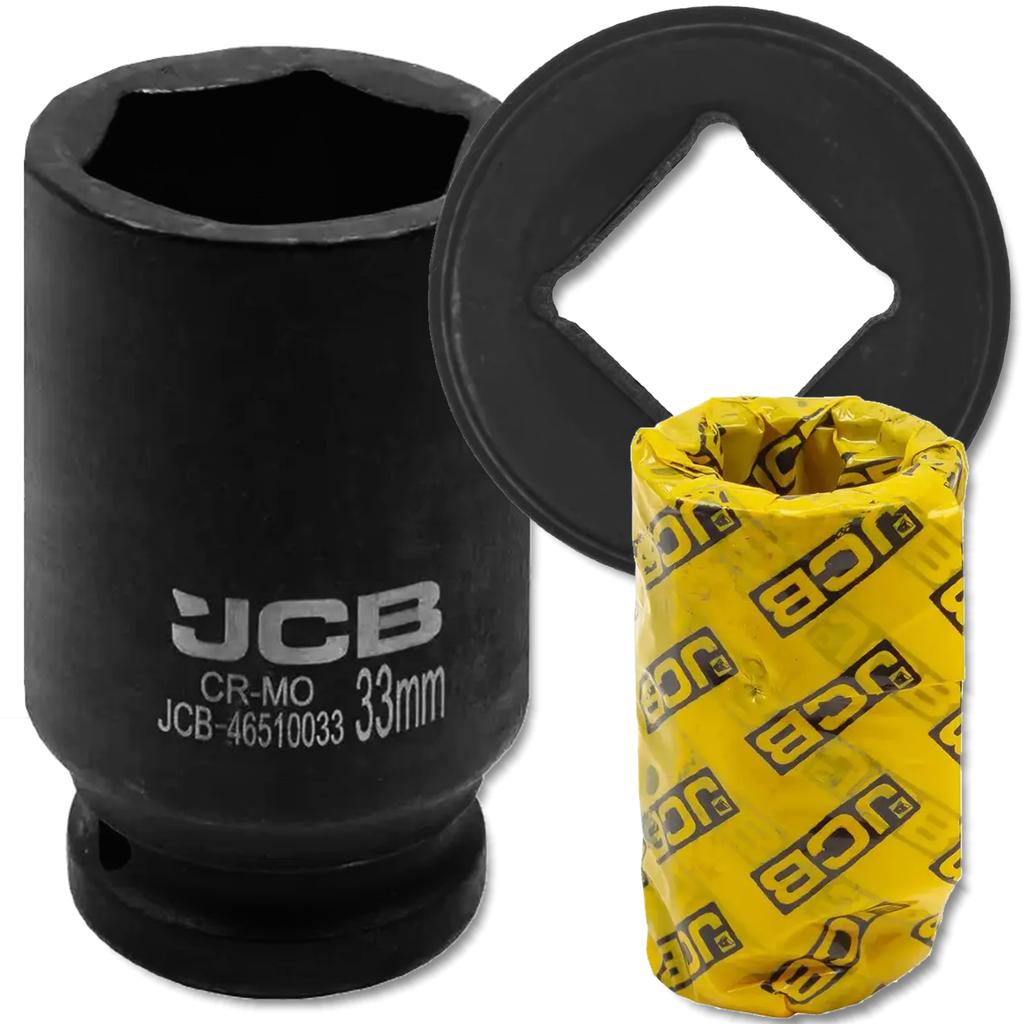 JCB 3/4" Cr-Mo Deep Impact Socket 6-Point 33mm Socket Wrench