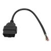 30cm / 11.8Inch Diagnostic Tool Cable 16 Pin Male OBD2 Pigtail  Diagnostic Wire Modification
