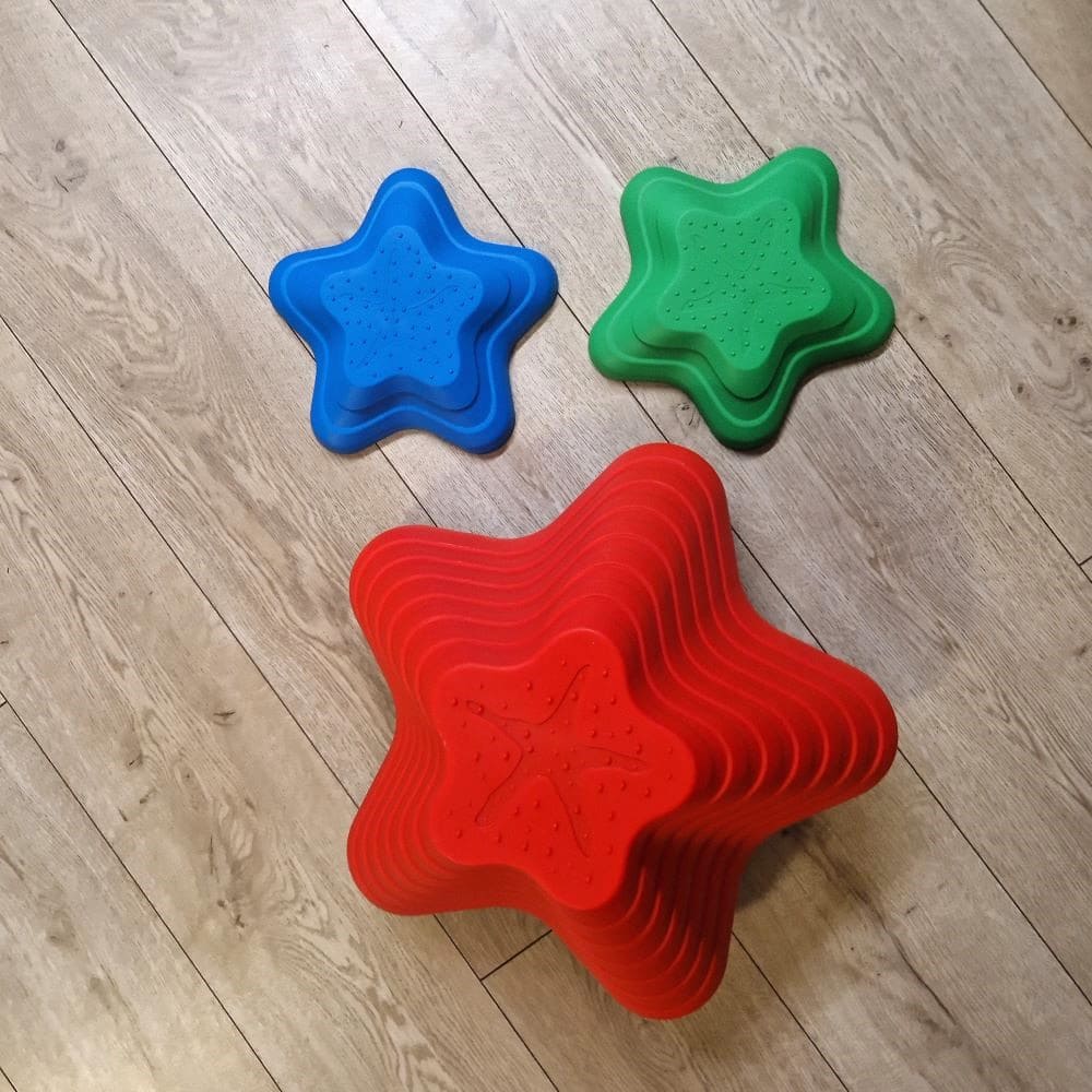 Sensory path river stones Childrens balancing stones  stepping stones  motor skills and coordination Starfish 11 pcs