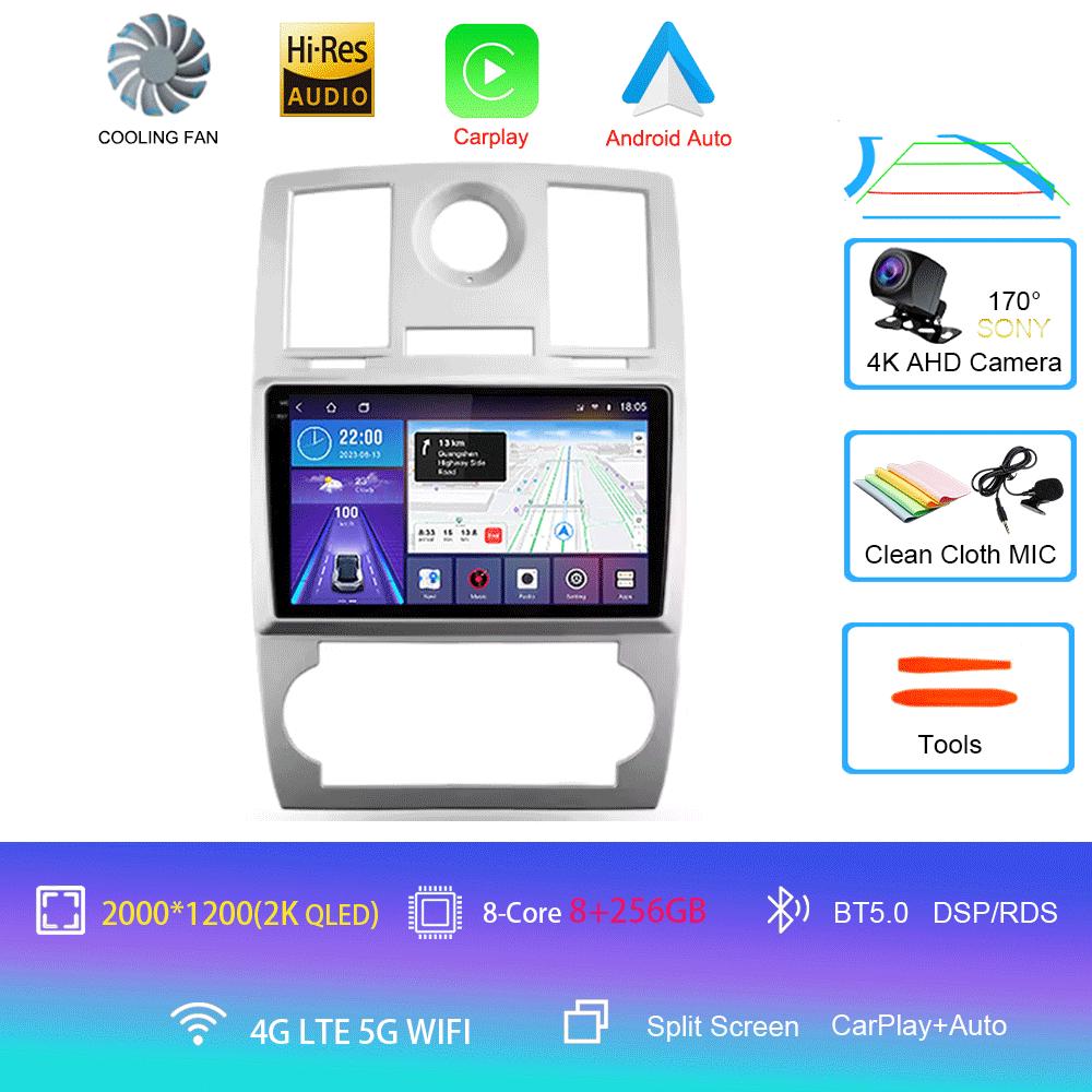 Автомобильное радио Android 14 для Chrysler 300C 1 2004 - 2011 Мультимедиа Видео Плеер Навигация стерео GPS Нет 2din 2din DVD