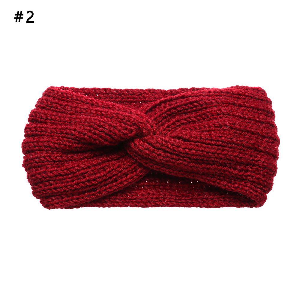 Теплые аксессуары для волос Женские плетеные повязки на голову с перекрестом Крючком Тюрбан Вязаные головные уборы Повязка на голову