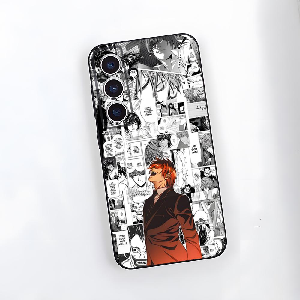 Чехол для телефона D-Death Note для Samsung S25 Plus S20 S20 Plus S22 Ultra S23 FE S21 Plus S21 Ultra Мягкий чехол