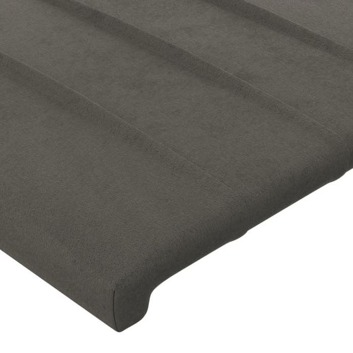 Maison Exclusive - Tête de lit Gris foncé 144 x 5 x 118/128 cm Velours