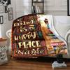 Reading Is My Happy Place Bookshelf Design Throw Blanket Perfect Home Decor And Gift For Book Loverst46