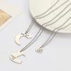Fashion Best Friends Little Sis Stitching Necklaces Big Sister 3 Pieces / Set Good Sister Necklaces