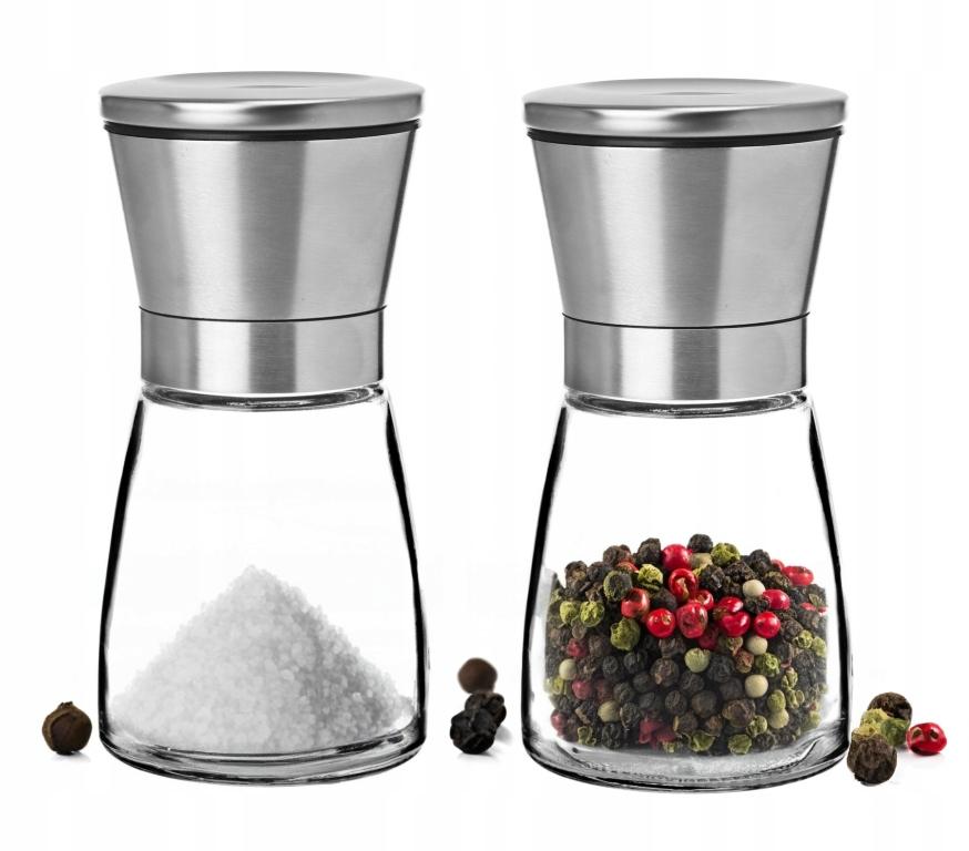 Glass Hand Salt & Pepper Mill, Display
