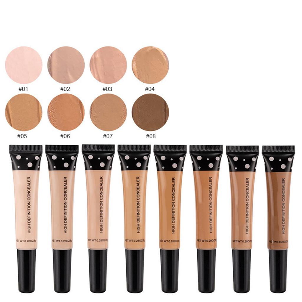 8ml Tube Concealer for Under Eye Circles & Dark Spots – Full Coverage Foundation Stick for Face Contouring & Acne Scar Camouflage