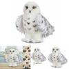 Adorable Wizard Snowy Owl Plush Toy Soft Stuffed Doll For Kids Christmas Gift