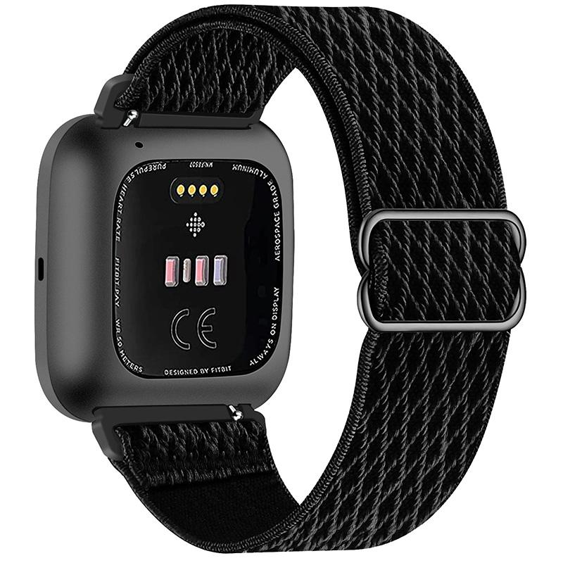 1PC For Fitbit Versa Watch Strap Buckle Elastic Watchband Wristband Nylon Sport Band Soft Adjustable