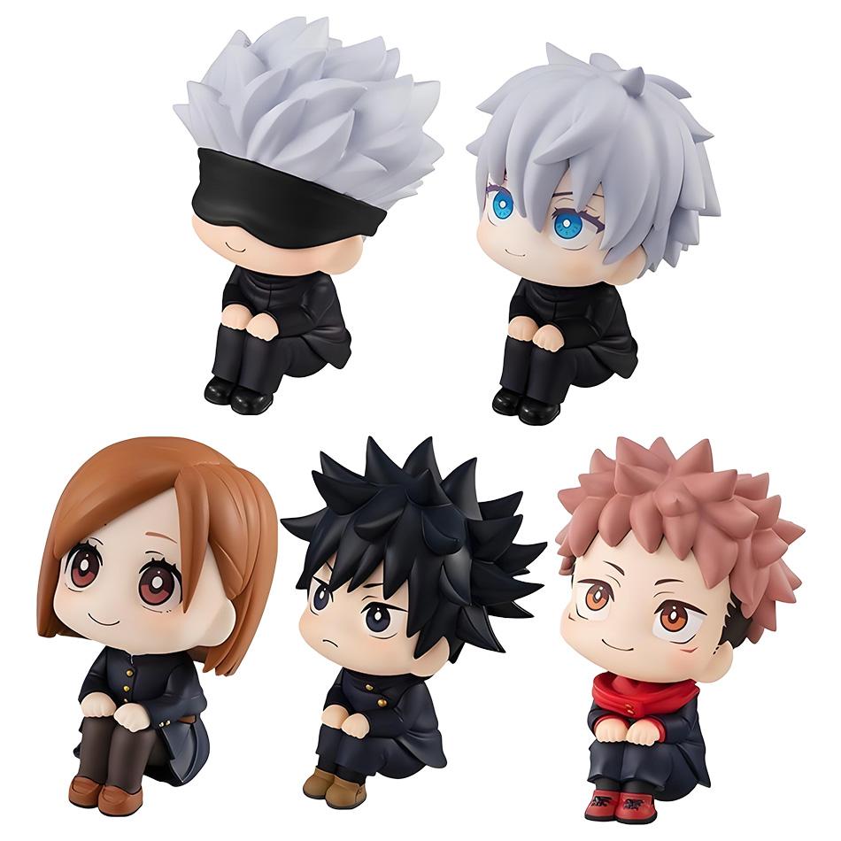 7-9 см Аниме Фигурка Jujutsu Kaisen Итадори Юдзи Годзё Сатору Фусигуро Мэгуми Кугисаки Кавайная Игрушка Украшение для Машины ПВХ Модель Подарок