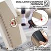 Magnetic Card Slot Mirror Leather Case for Iphone 16 Pro Max 16E 15 Plus 14 13 12 11 Long Hardware Chain Zipper Crossbody Wallet