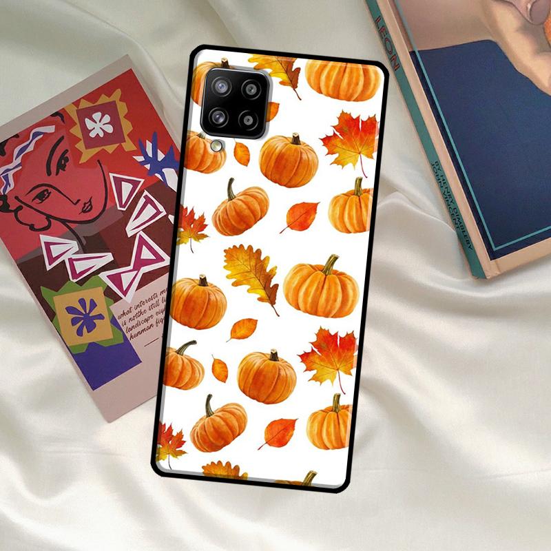Autumn Leaves Fall Pumpkin Halloween Case For Samsung Galaxy A33 A13 A36 A56 A23 A52 A32 A12 A54 A34 A14 A16 A26 A53 A15 A35 A55
