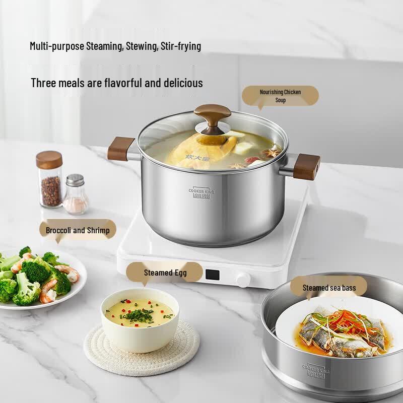 COOKER KING 316L Stainless Steel Multi-Cooker Steamer Pot