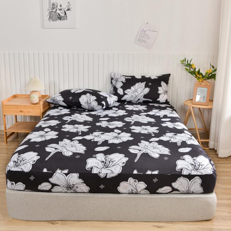 1 шт. простыня одинарная/двухместная/королевская/королевская простыня на резинке двойной наматрасник с резинкой(нет наволочки)