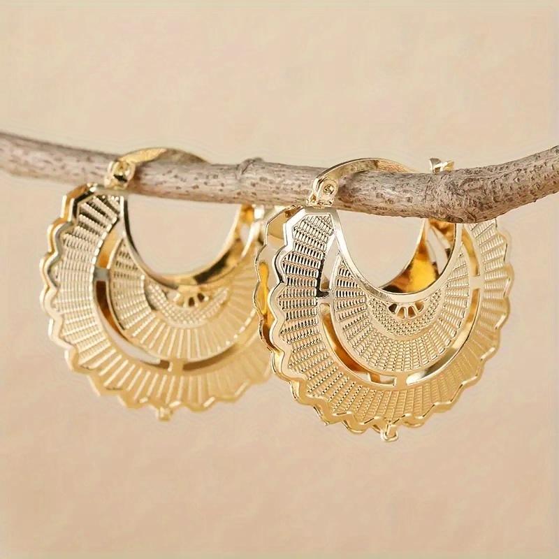 Хип-хоп Рок Серьги-кольца для женских серег Золотые Медные Покрытые Круглые Серьги-сердечки Свадебные Ювелирные Изделия Аксессуары Подарок