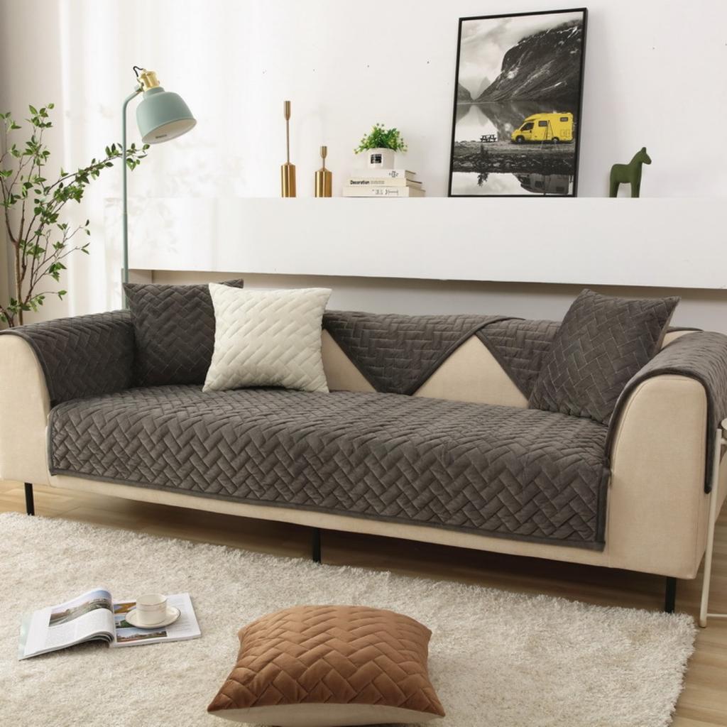 Летний охлаждающий тканевый стеганый противоскользящий чехол для дивана в гостиную, летний дышащий чехол для дивана из ледяного шелка, полотенце