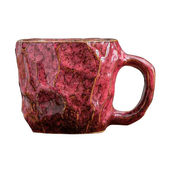 Керамическая кофейная кружка 270 мл Большая чайная чашка Новинка Минеральная форма Декоративный тамблер Уникальный домашний декор Подарок для любителей кофе