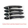 Для Hyundai Sonata 2011-2014 Накладки на ручки наружных дверей Стиль карбонового волокна