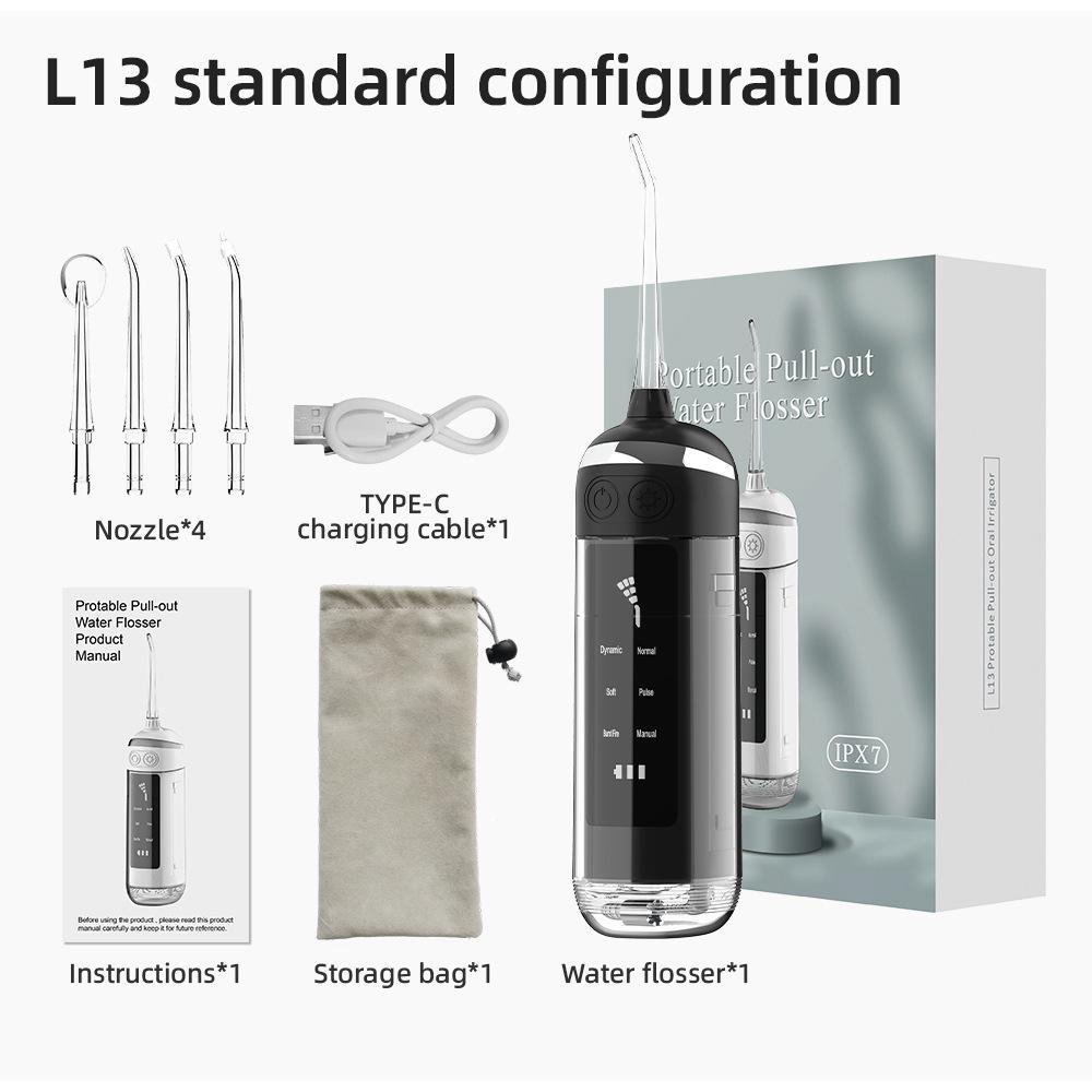 Портативный 6-скоростной ирригатор для чистки полости рта и отбеливания зубов, модель L13