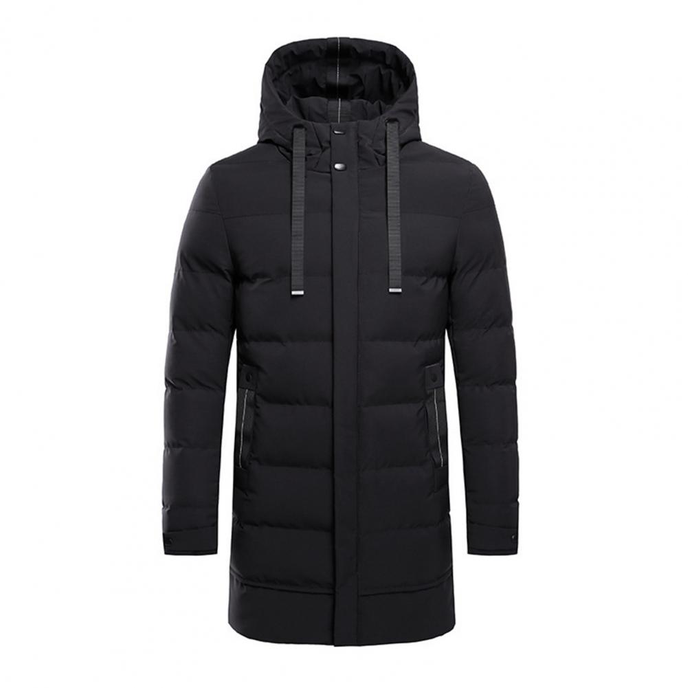 Long Cotton Padded Jacket for Men Warm Winter Casual Coats Men Fashion Clothing Down Jacket