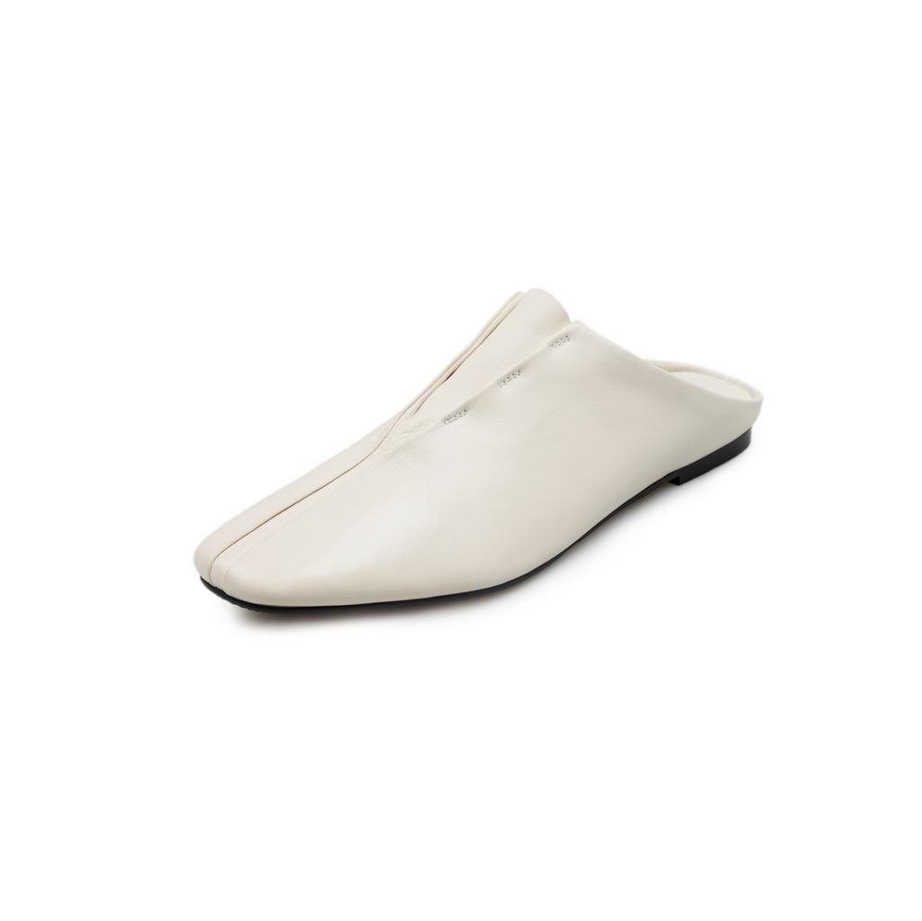 Мода 2025 Новая Мода Туфли-балетки с квадратным носком Женские Весна Лето Офис Леди Вечеринка Обувь из натуральной кожи Женские Шлепанцы Мюли