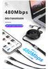 Multi-Purpose Magnetic Charging Watch with Retractable Mobile Phone Data Cable - Perfect for Creative Gifts
