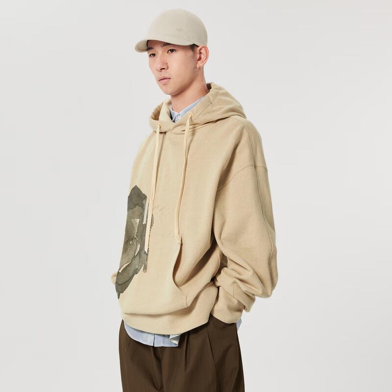 CROQUIS Men's Graphic Print Hooded Pullover