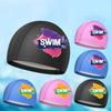 PU Waterproof Swimming Caps Long Hair Ear Protection Comfortable Swim Cap Large Size Adult Printed Swimming Cap Pool Accessories