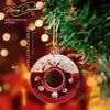 4pcs/Box Doughnut Christmas Tree Ornament Plastic Christmas Gift New Christmas Gifts Boxes Pendant