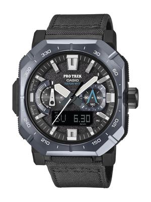 Часы Pro Trek Экологичные Сапфирово-синие [Casio] «Climber Line» с поддержкой Bluetooth, Радиоуправляемые, На солнечной батарее, материалы, стекло,