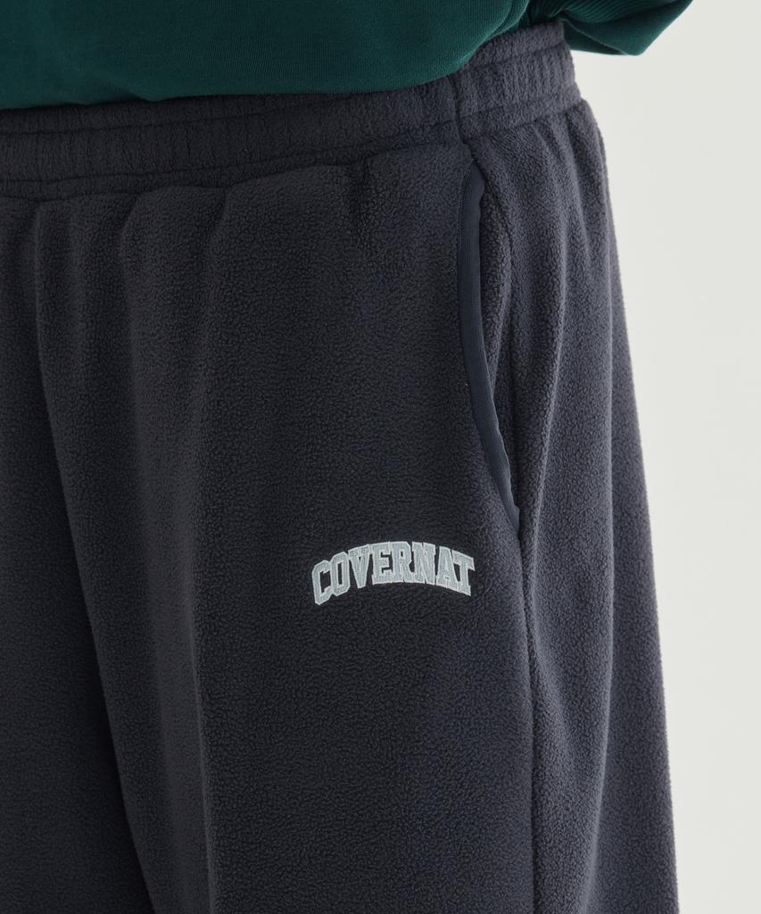 COVERNAT Warm-On Arch Logo Wide Fleece Pants Ivory