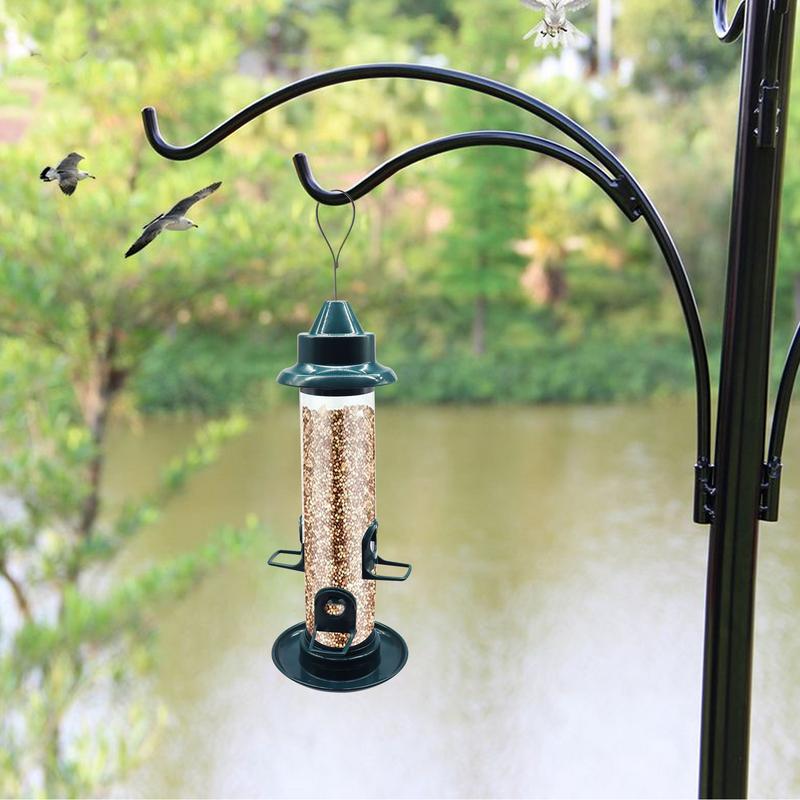Outdoor Bird Feeder Wild Birds Food Dispenser Tree Mount Feeder Garden Yard Decoration Feeding Station With Weatherproof Roof