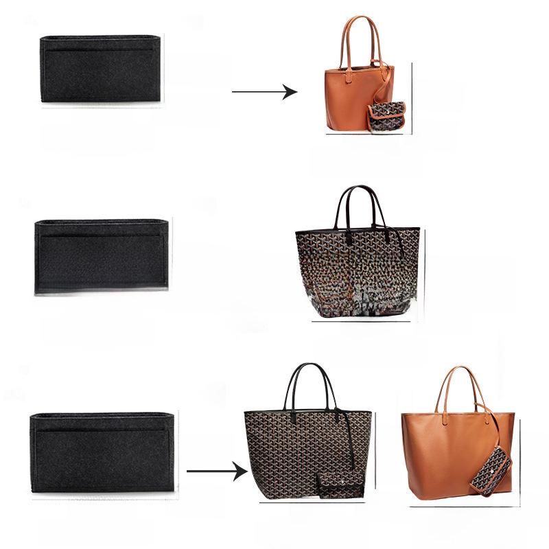 Ultra-Light Goya Liner Bags: Large, Medium, and Small Totes with Built-In Storage