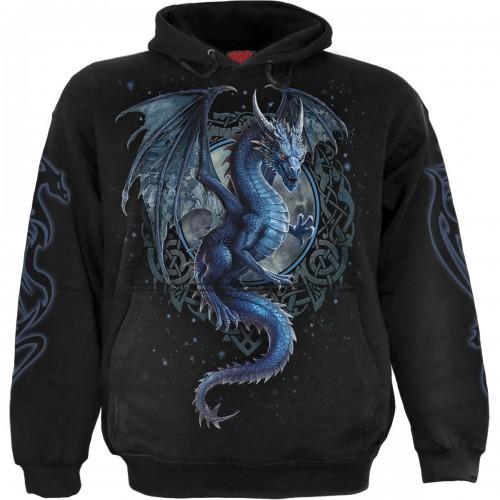 Spiral Direct Unisex Adult Storm Dragon Back Print Pullover Hoodie