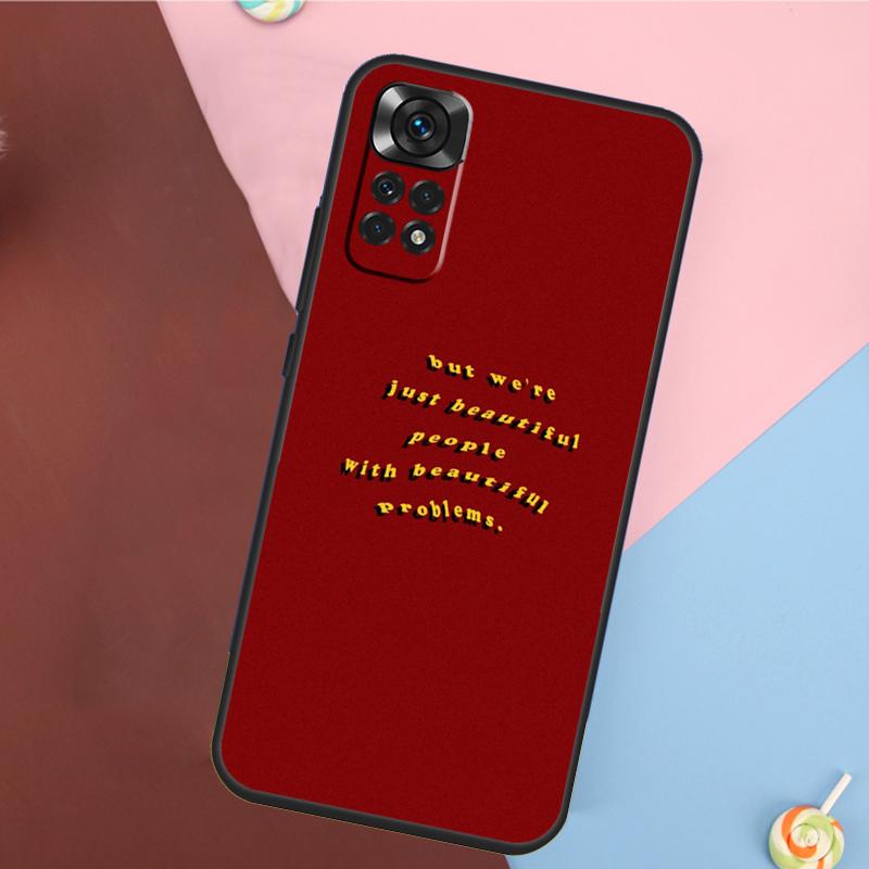 Красные Эстетичные Рисунки Арт Чехол Для Xiaomi Redmi Note 14 13 12 9 10 11 Pro 9S 10S 11S 12S Redmi 14C 10C 12C 13C