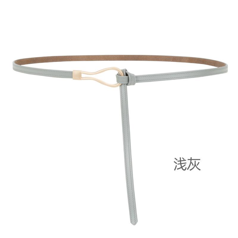Четыре сезона в наличии новый женский кожаный тонкий ремень без отверстий дизайн декоративный пояс для платья с уплотнителем на талии универсальный двухслойный кожаный ремень