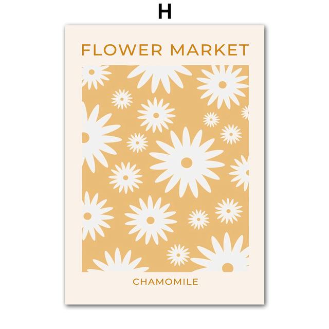 Минималистичный цветной блок, цветок, бабочка, настенные художественные постеры, принты, скандинавская картина на холсте, абстрактные картины для декора гостиной