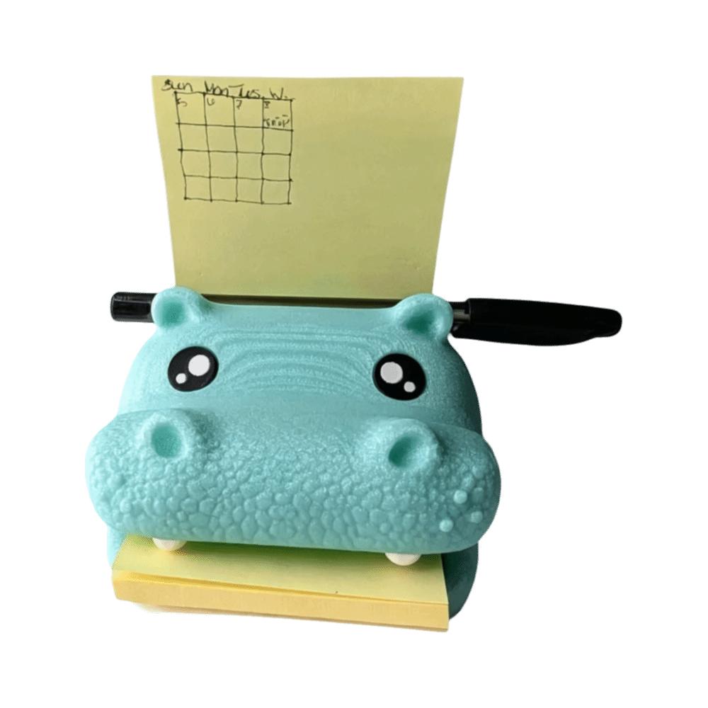 Cartoon Style Desktop Storage Box Hippo Shaped Desktop Storage Organizer  Office Use