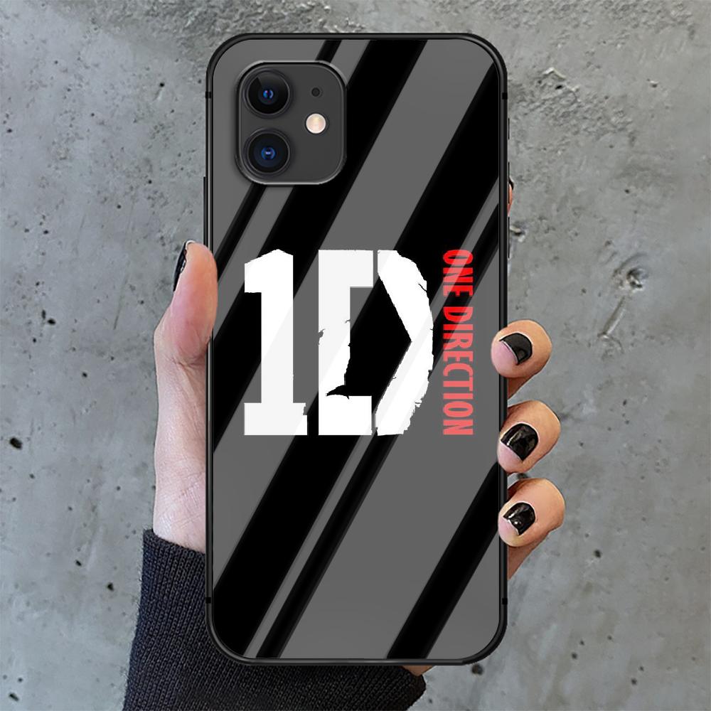 One Direction 1D Tempered Glass Phone Case Cover For IPhone 6 7 8 11 12 13 x xs xr pro max Plus Samsung Galaxy Xiaomi Redmi Tpu Hot 3D Cover