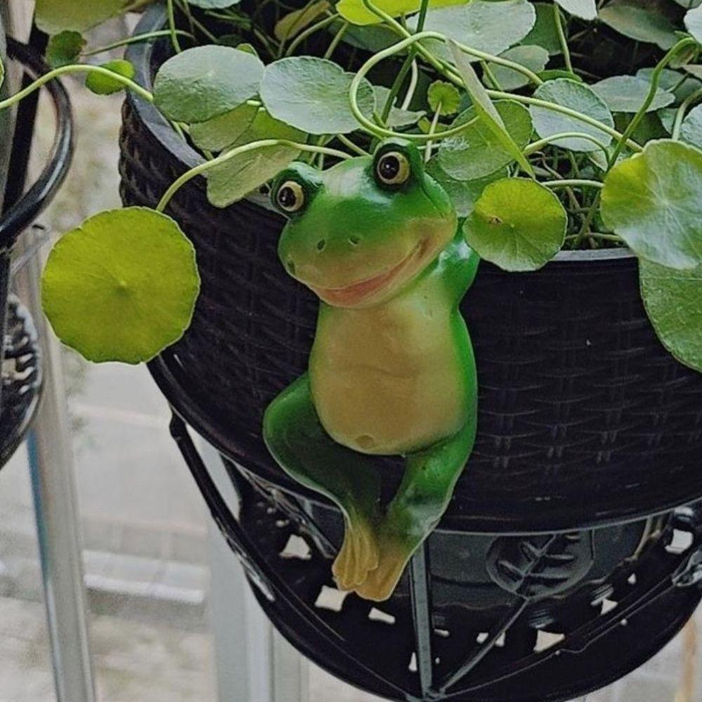 Decoration Simulation Model Frog Rabbit Statue Animal Figurines Hanging Ornament Frog Sculpture