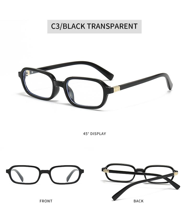 New Vintage Sunglasses Men Women Trendy Eyewear High Quality Rectangle Sun Glasses UV400 Shades Eyepiece Small Square Glasses