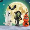 Halloween Ghost Cushaw Head Witch Resin Desktop Decoration Atmosphere Layout Ornaments