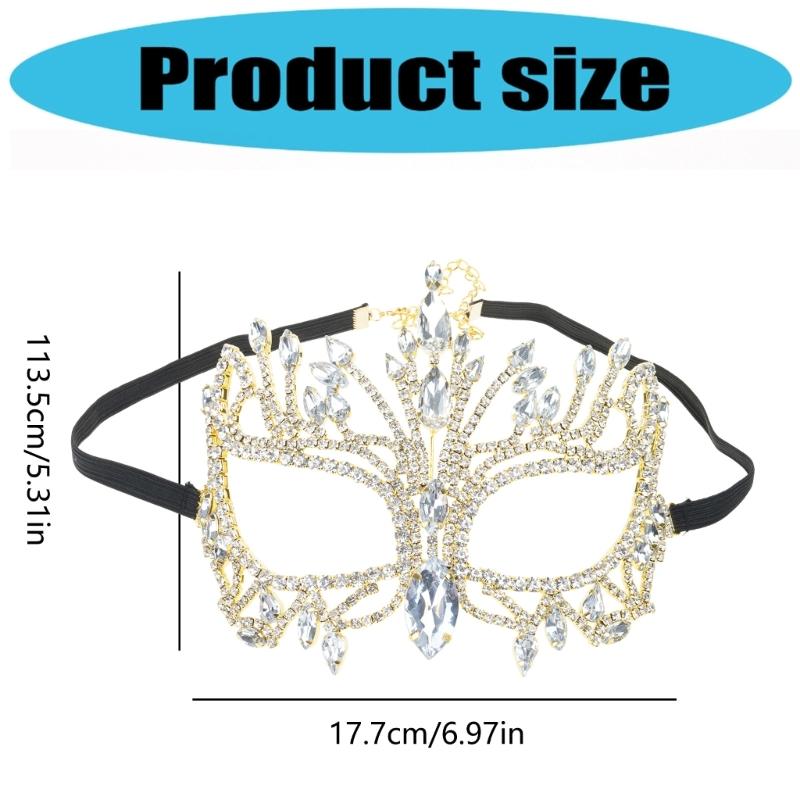 Маскарадная маска со стразами, маска на поллица, аксессуары для костюма на Хэллоуин для мужчин и женщин, маскарад, Хэллоуин, косплей