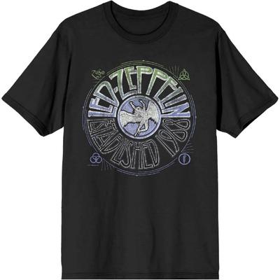 Led Zeppelin Основана в 1968 году Винтажная мужская футболка с круглым вырезом и коротким рукавом