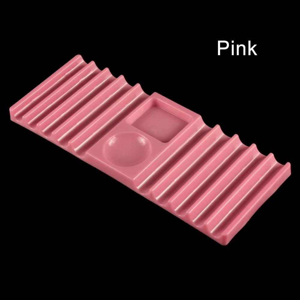 10-Compartment Plastic Pen Stand with Color Palette Nail Art Tools Holder for Nail Art Painting