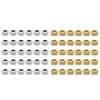 30pcs Fashionable Beard Hair Beads Alloy Hair Braiding Beads Jewelry Bracelet Accessories
