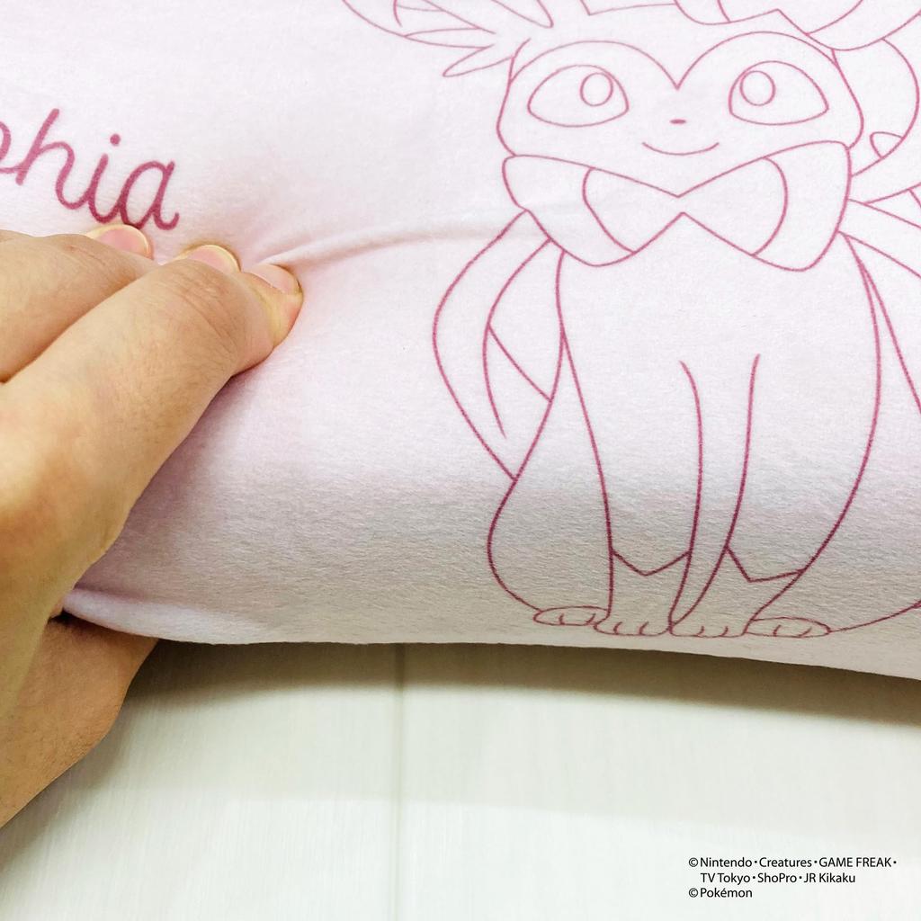 MORIPiLO Morishita подушка из пены с эффектом памяти Pokemon Nymphia 15x31 см, подушка для поддержки талии и спины, мягкая игрушка Pokemon Pastel Pink 4621203