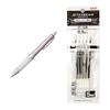 Шариковая ручка Mitsubishi Pencil на масляной основе Jetstream Alpha Gel 0.7 SXN1000071P13 Розовый и Сменный стержень для шариковой ручки Jetstream 0.5 Черный 5 шт SXR-55P