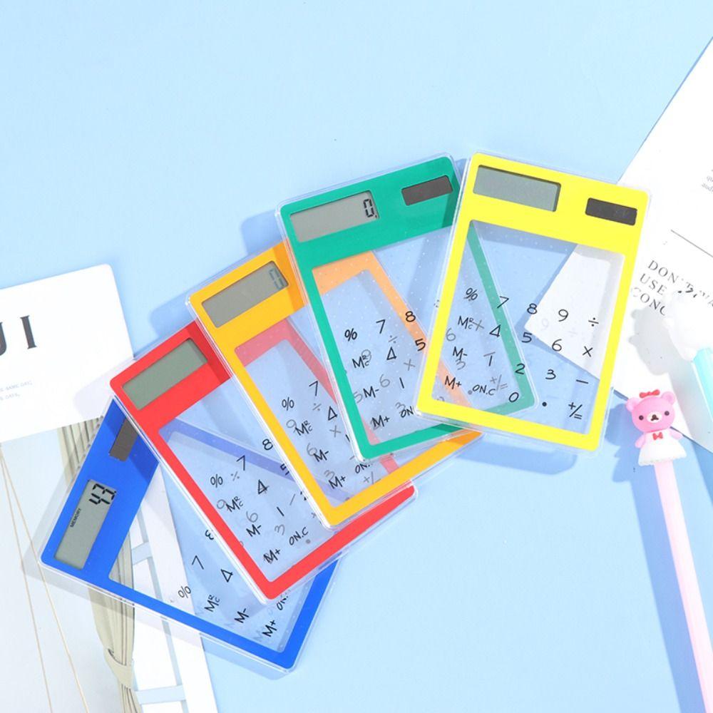 8-Digit Display Mini Calculator Ultra Slim Solar Calculator Student Calculators School Office