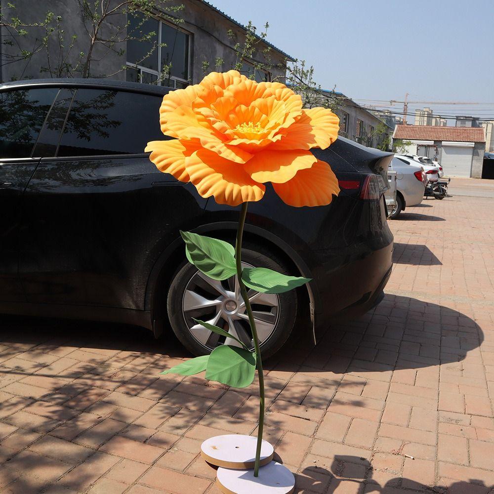 Giant Simulation Peony Flower 50cm Fake Flowers New PE Artificial Peony